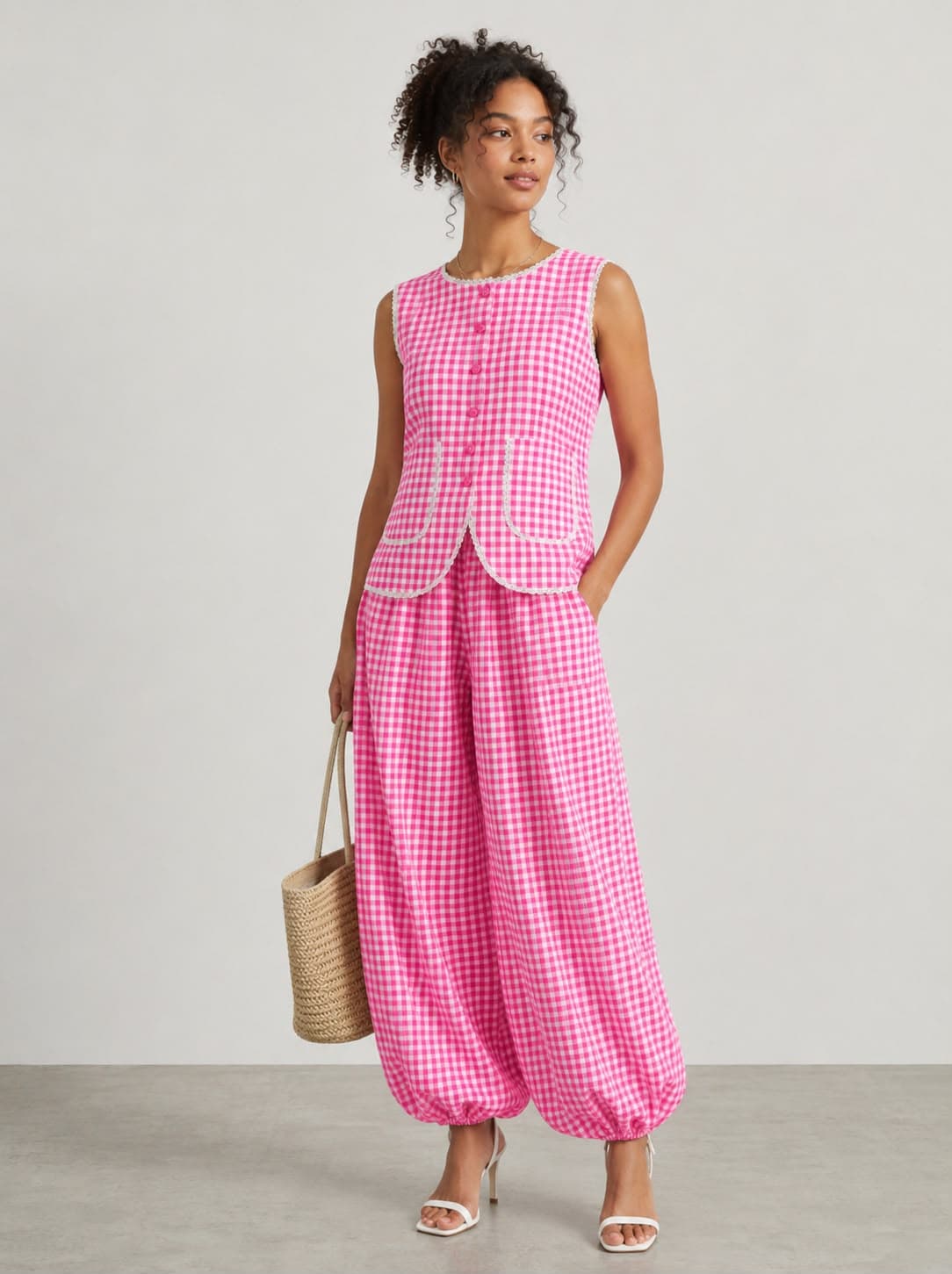 Rosewater Gingham Co-ord Set